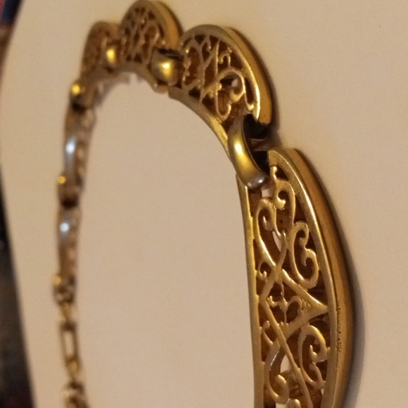 Vintage ornate gold plated swirl necklace - Picture 4 of 5